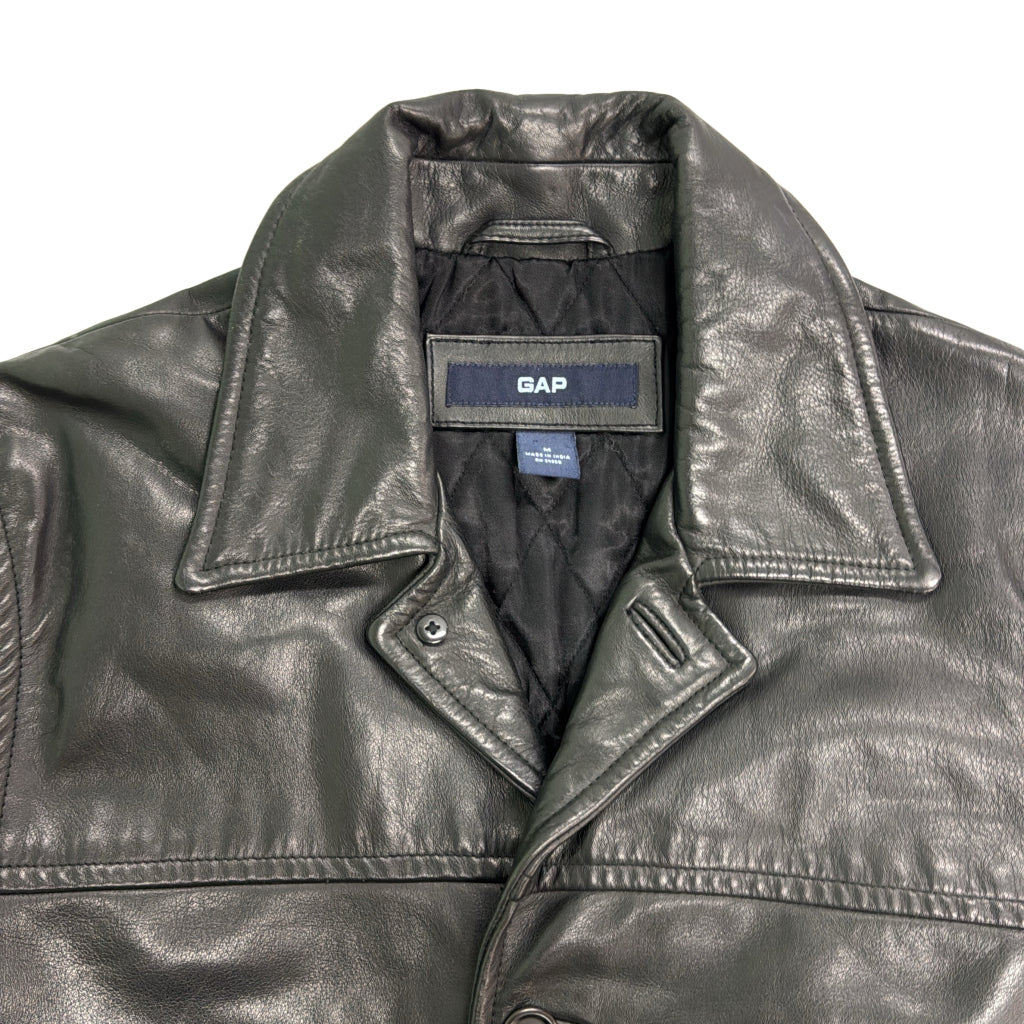 00s GAP Leather Car Coat