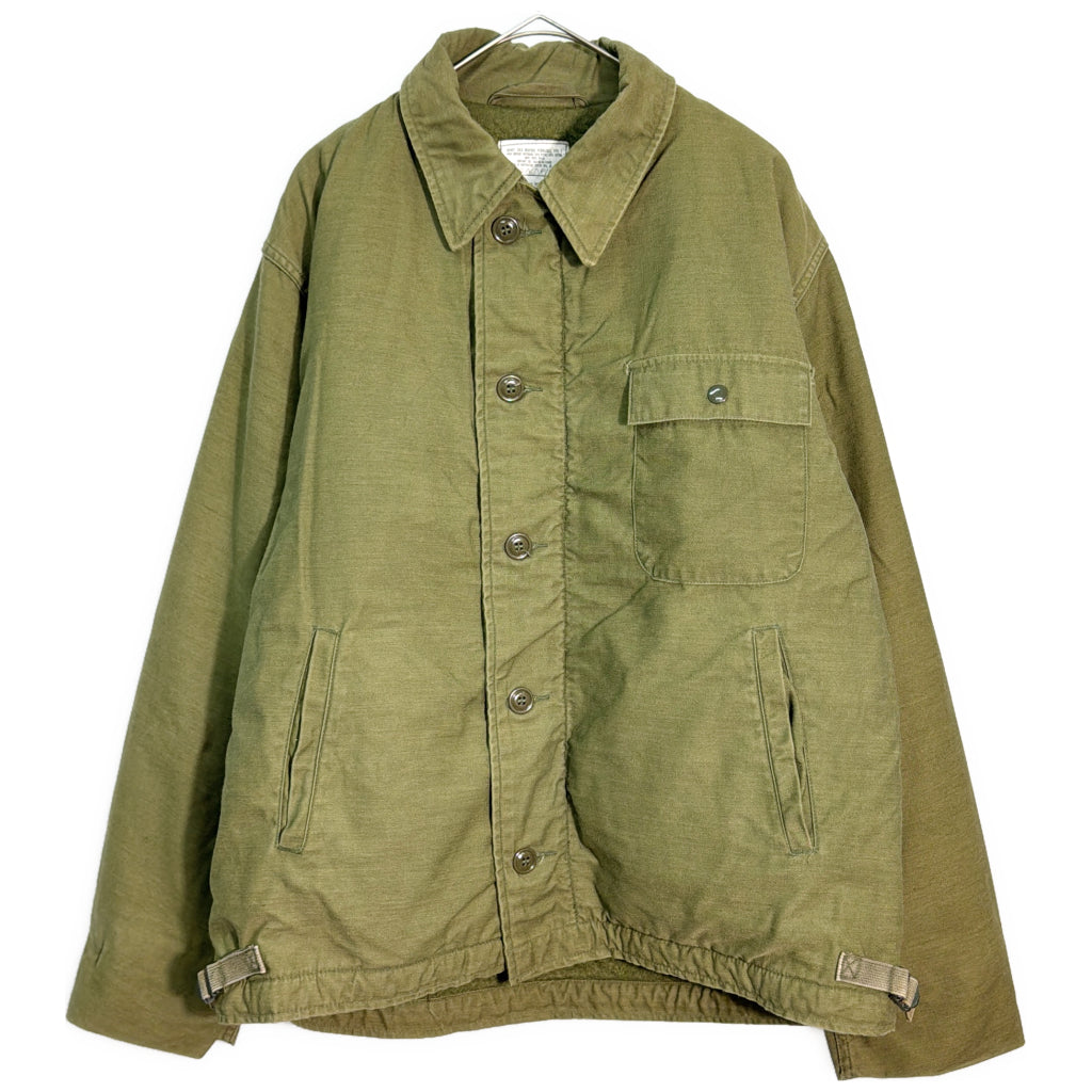 80s U.S.NAVY A-2 Deck Jacket Military Jacket