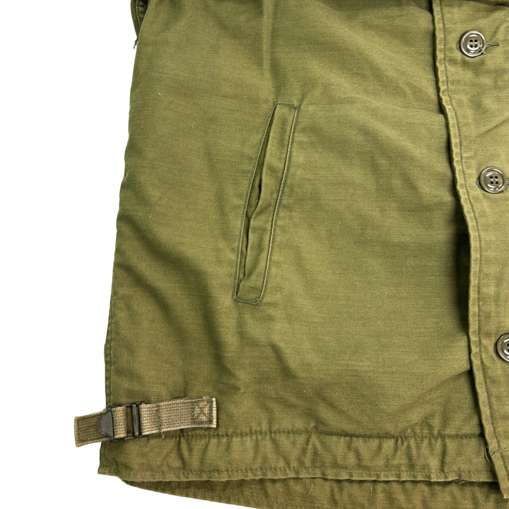 80s U.S.NAVY A-2 Deck Jacket Military Jacket