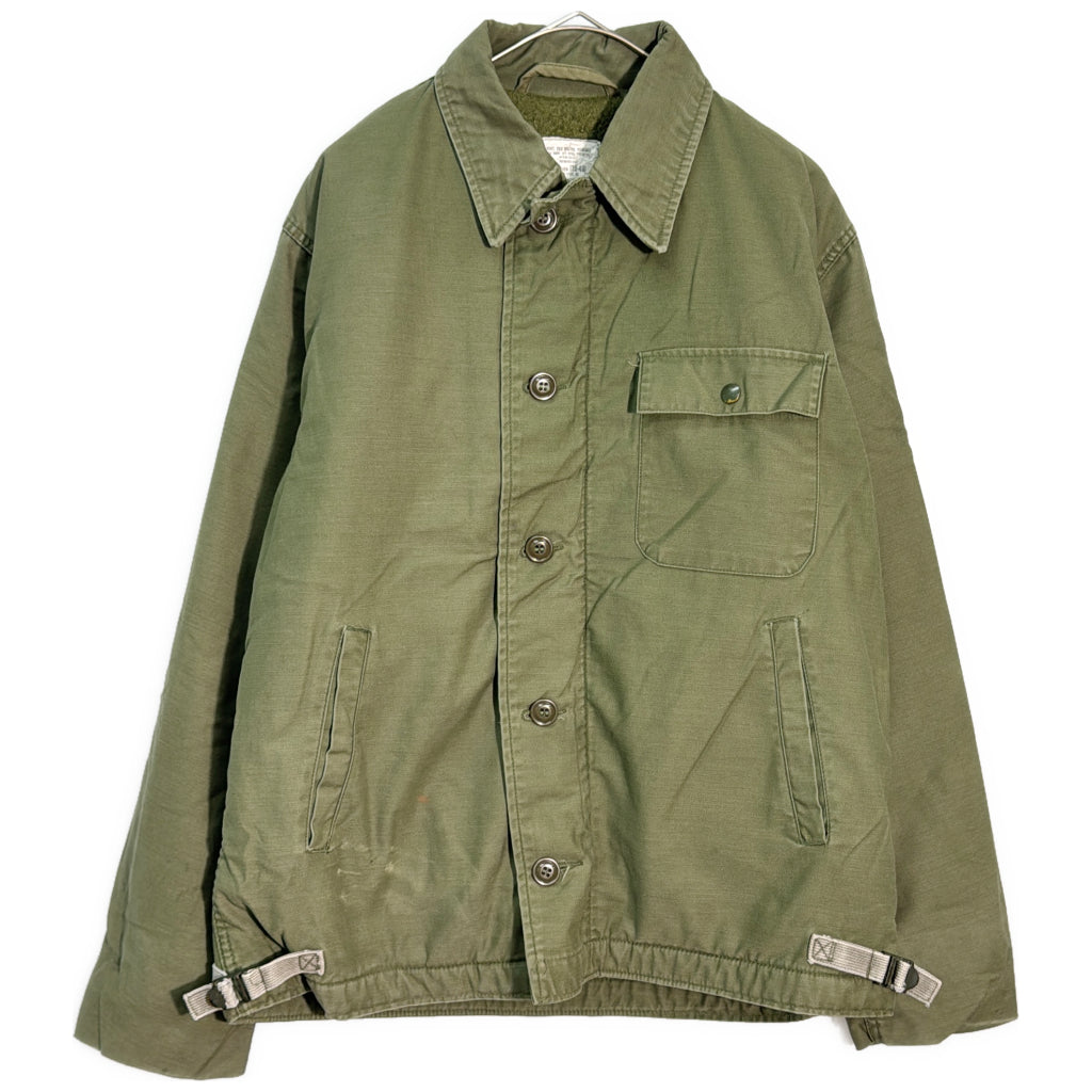 80s U.S.NAVY A-2 Deck Jacket Military Jacket