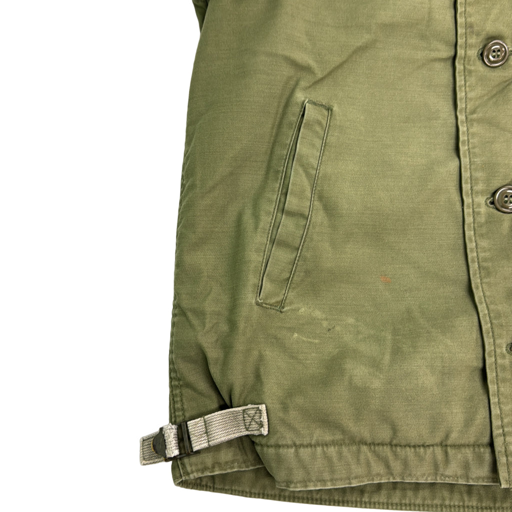 80s U.S.NAVY A-2 Deck Jacket Military Jacket