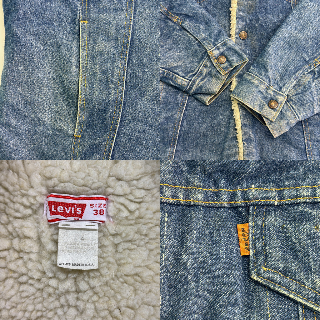 80s Levi's Denim Boa Jacket