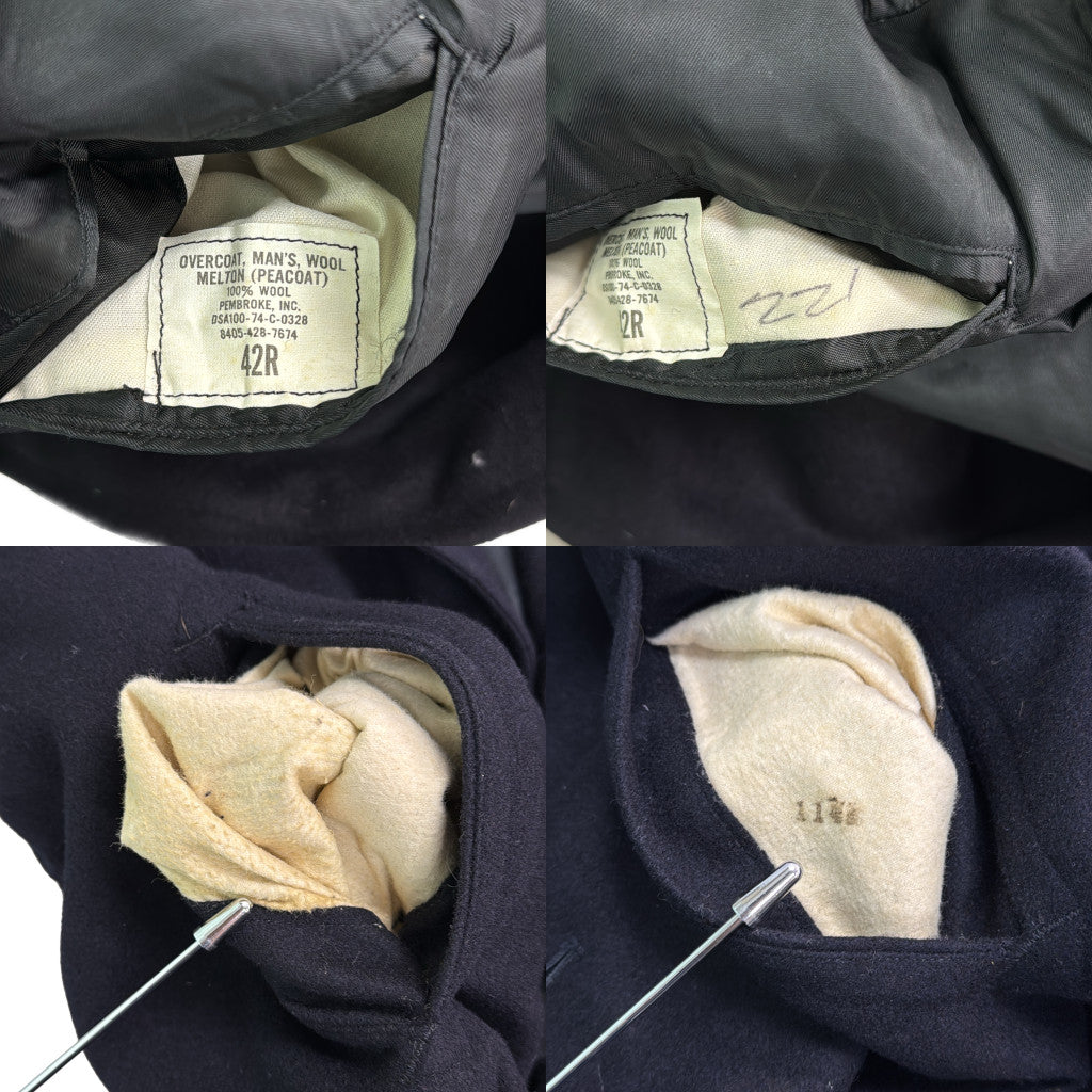 70s U.S.NAVY Peacoat Military Jacket