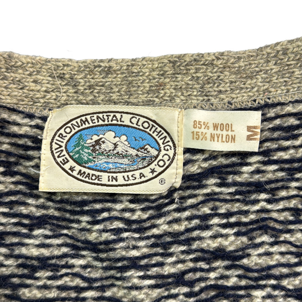 90s ENVIRONMENTAL CLOTHING CO. Patterned Cardigan