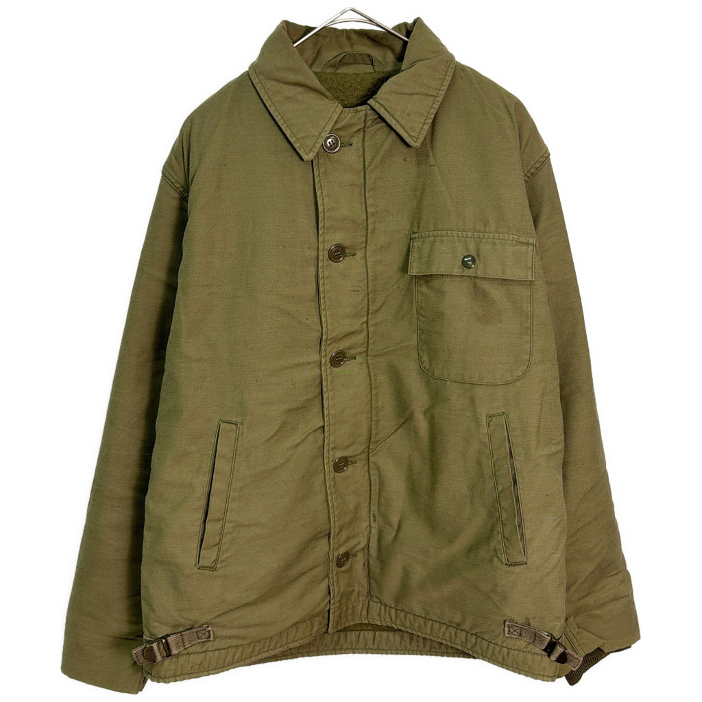 80s U.S.NAVY A-2 Deck Jacket Military Jacket