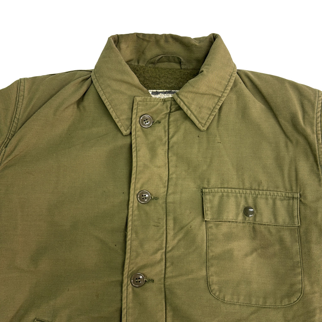 80s U.S.NAVY A-2 Deck Jacket Military Jacket