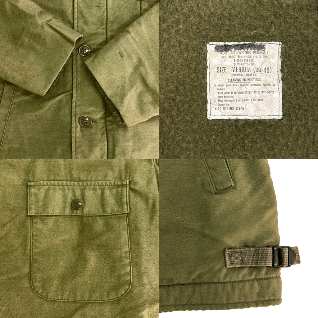 80s U.S.NAVY A-2 Deck Jacket Military Jacket