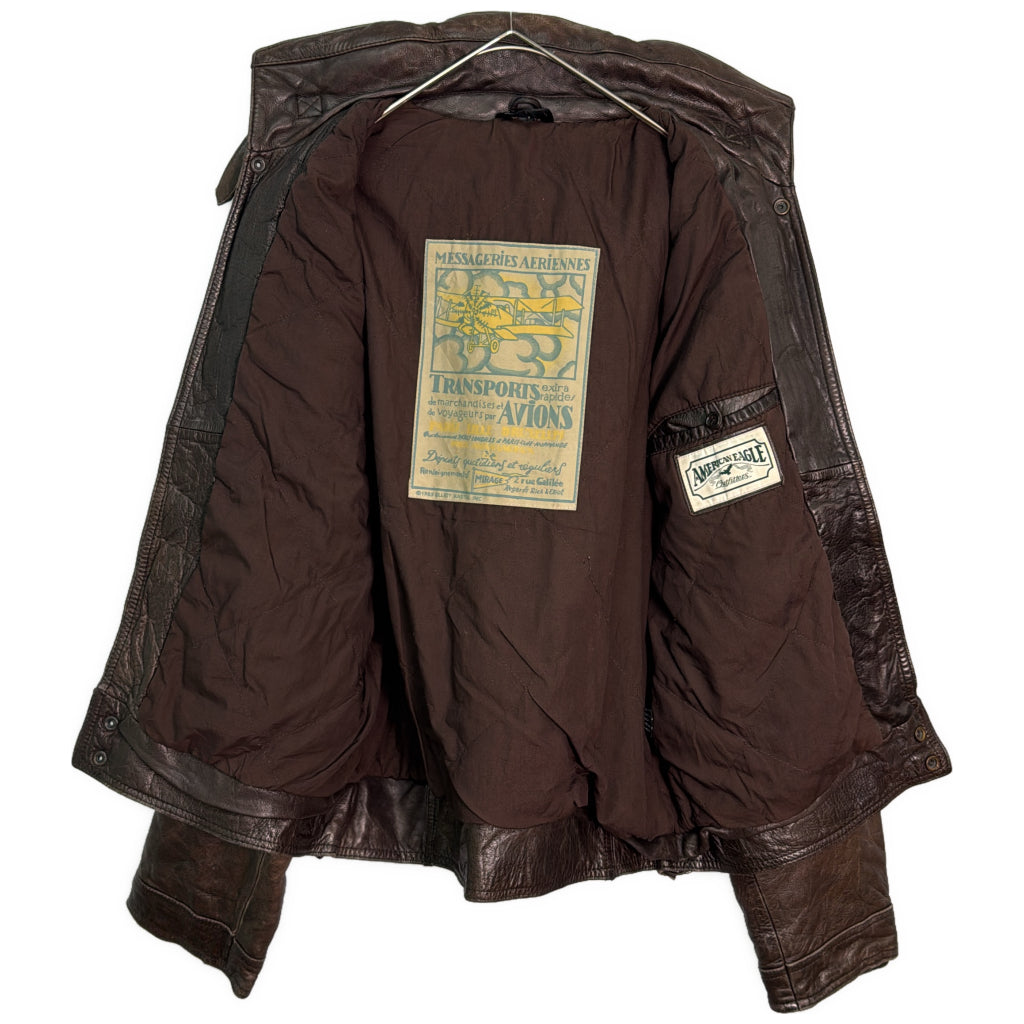 80s American Eagle Leather Jacket