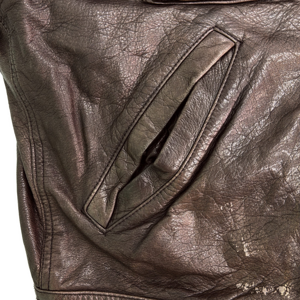 80s American Eagle Leather Jacket