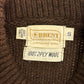 60s BRENT Leather × Wool Sweater