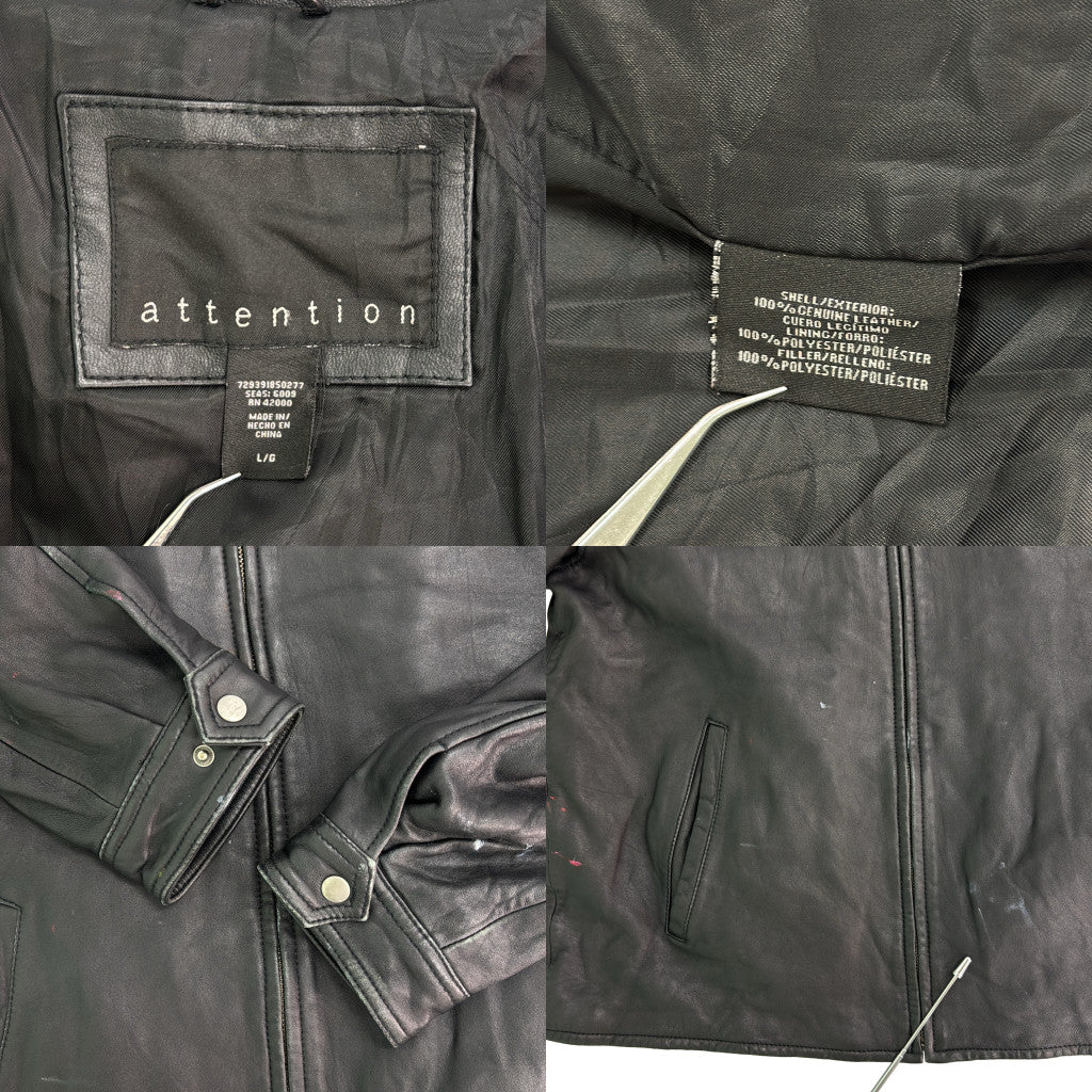 Attention Leather Jacket