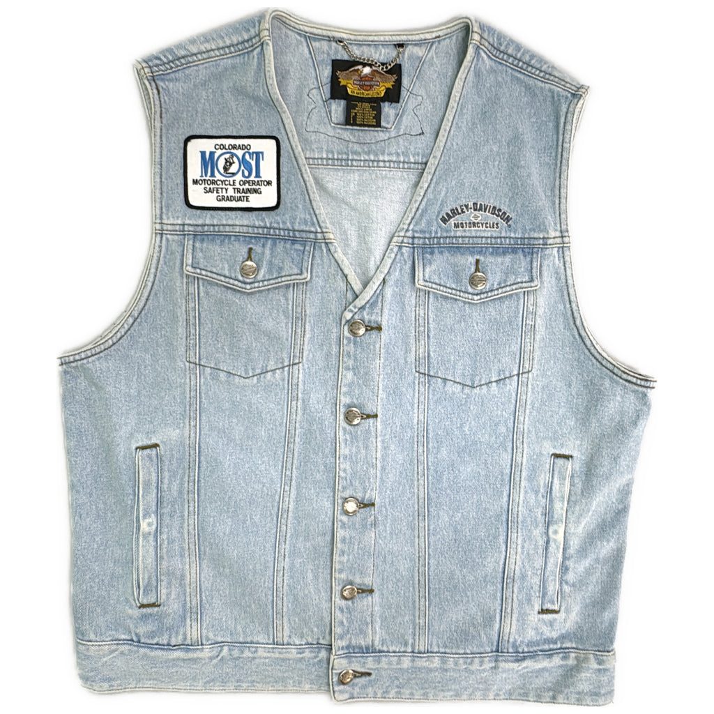 90s HARLEY DAVIDSON Denim Vest