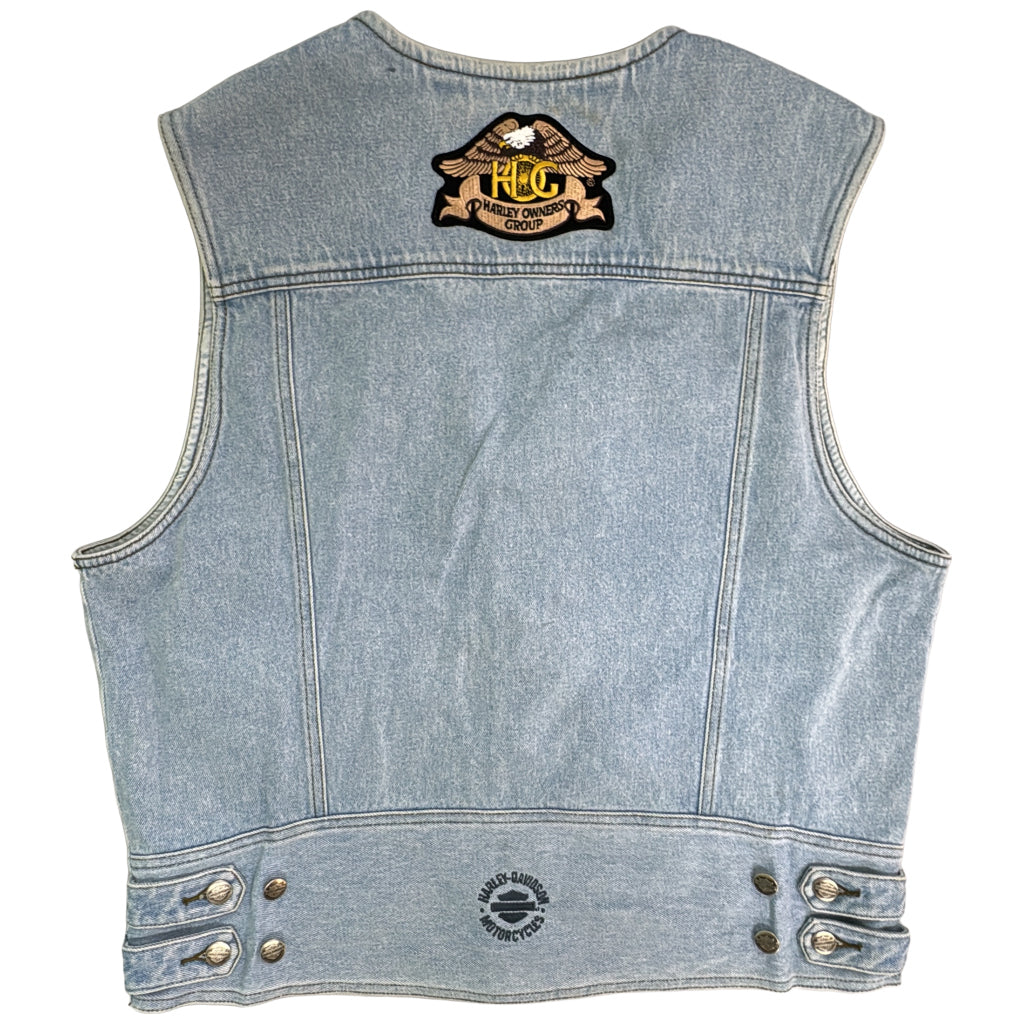 90s HARLEY DAVIDSON Denim Vest