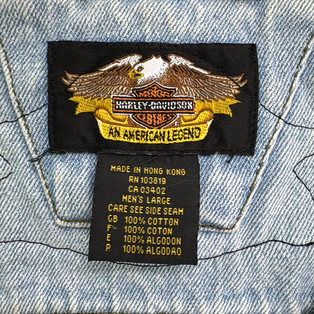 90s HARLEY DAVIDSON Denim Vest