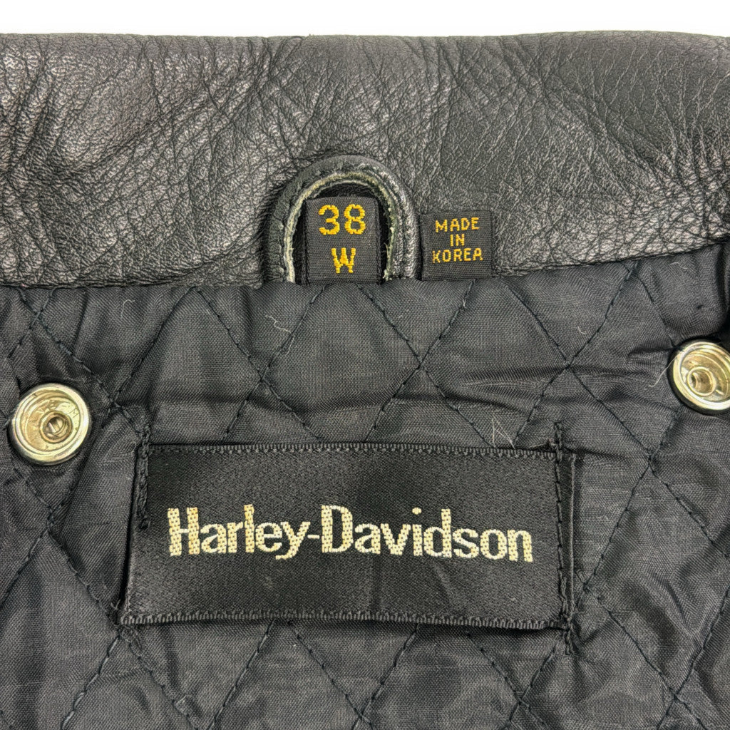 80s HARLEY DAVIDSON Double Riders Leather Jacket
