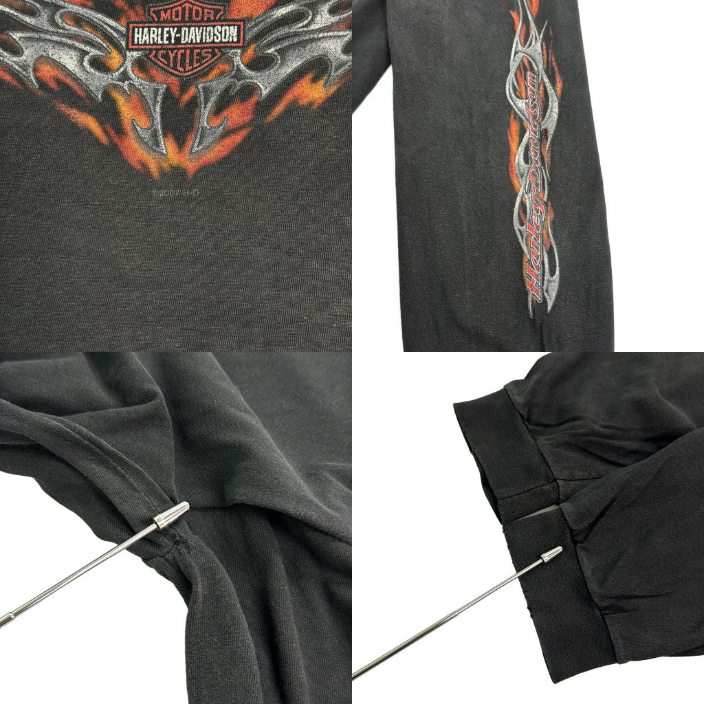 00s HARLEY DAVIDSON Motorcycle Long Sleeve T-Shirt