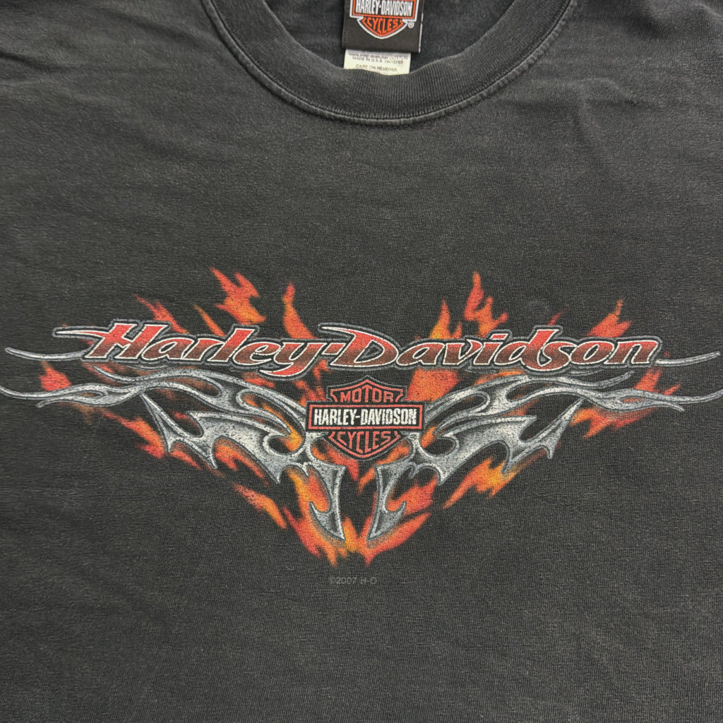 00s HARLEY DAVIDSON Motorcycle Long Sleeve T-Shirt