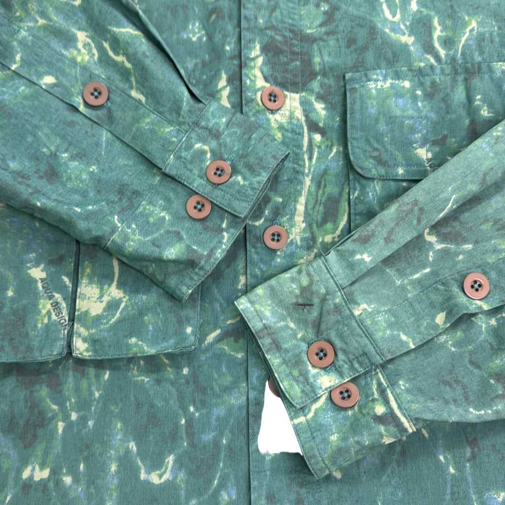90s Aqua Design Fishing Shirt
