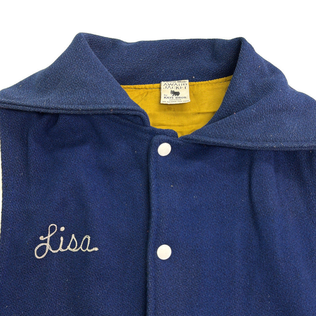 70s AWARD JACKET by KAYE BROS. Varsity Stadium Jacket