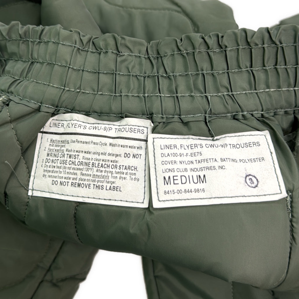 90s U.S.AIRFORCE CWU-9/P Quilting Liner Military Pants