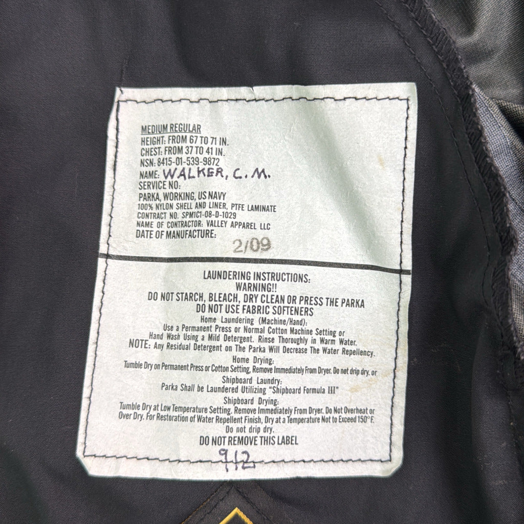 00s U.S.NAVY NWU GORE-TEX Parka Jacket Military Jacket