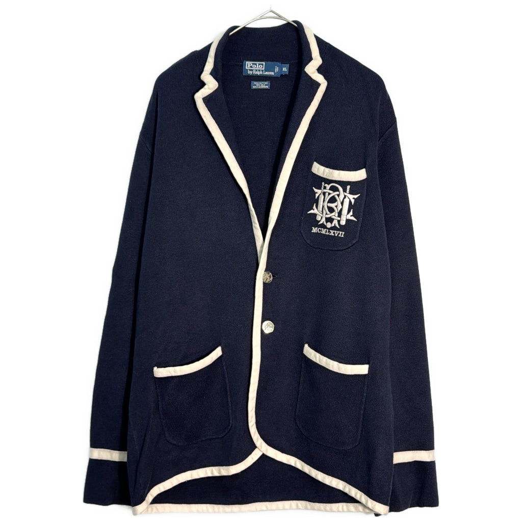 Polo by Ralph Lauren Silk-Cashmere blend Knit Tailored Jacket