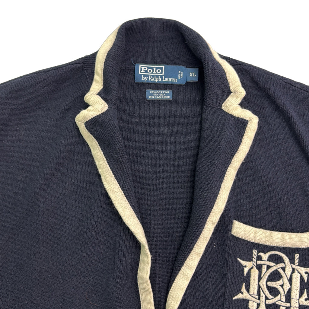 Polo by Ralph Lauren Silk-Cashmere blend Knit Tailored Jacket