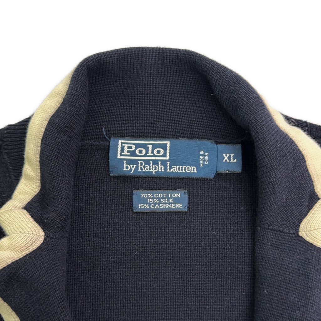 Polo by Ralph Lauren Silk-Cashmere blend Knit Tailored Jacket