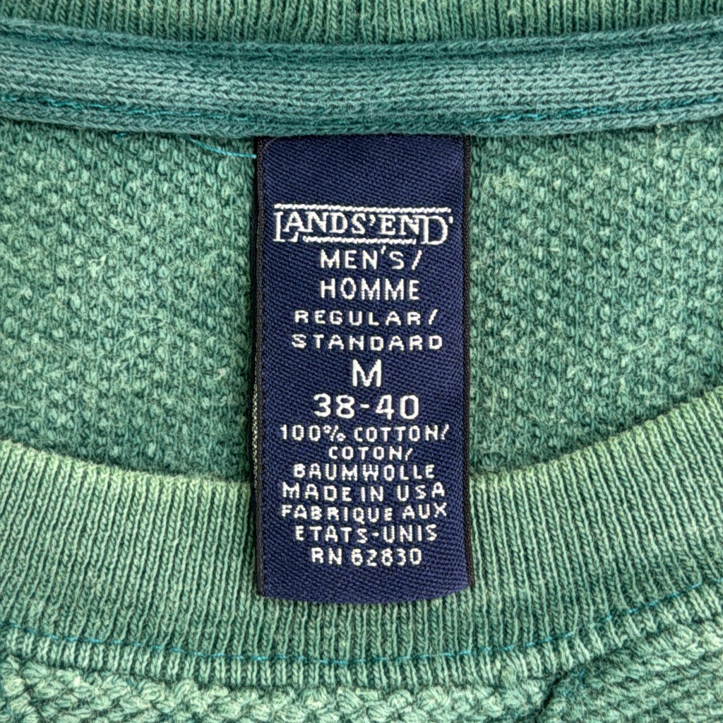 90s LANDS' END 鹿の子 Fade Sweat