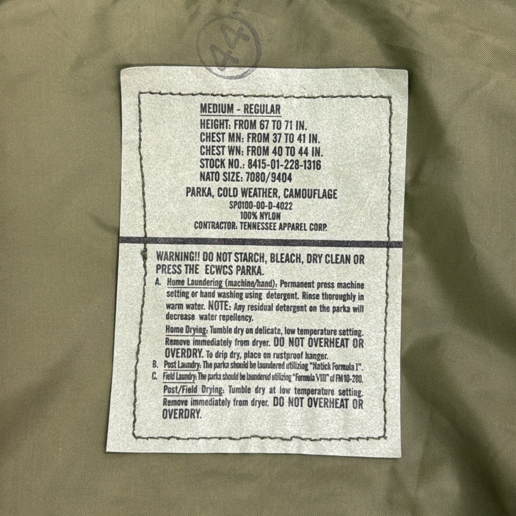 00s U.S.ARMY ECWCS GEN1 GORE-TEX Parka Military Jacket