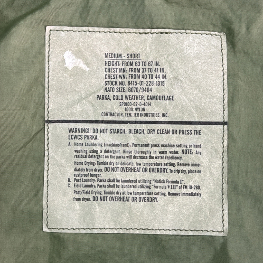 00s U.S.ARMY ECWCS GEN1 GORE-TEX Parka Military Jacket