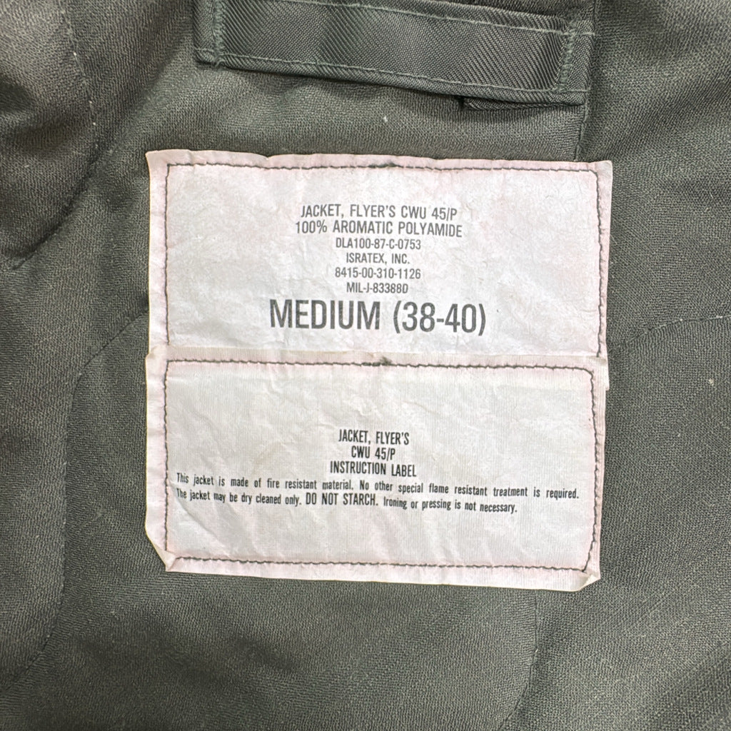 80s U.S.AIRFORCE CWU-45/P Flight Jacket Military Jacket