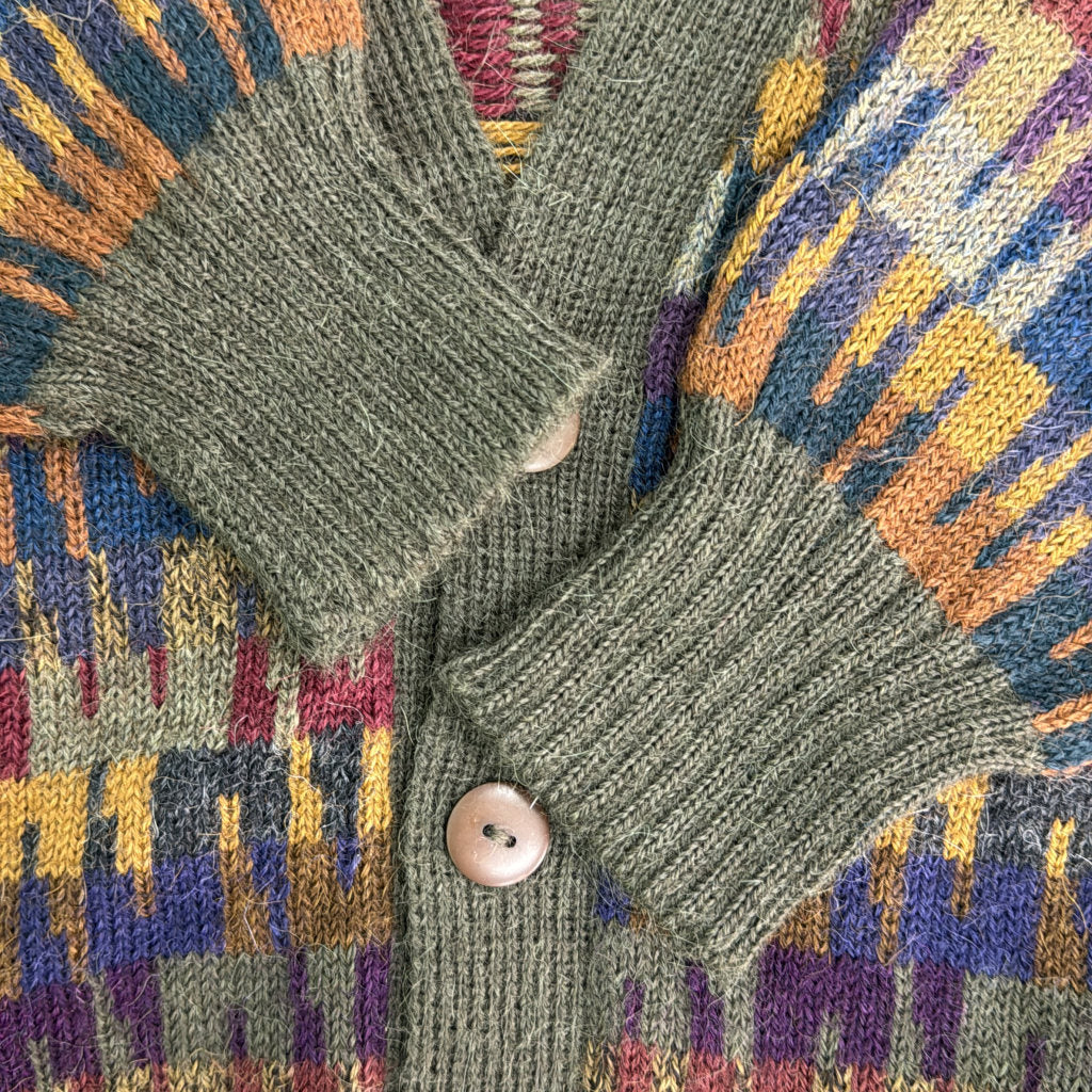 90s The Peruvian Connection Alpaca Cardigan