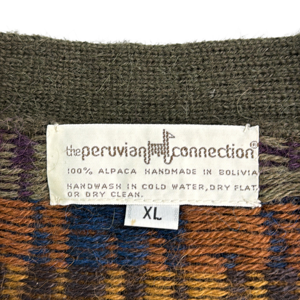 90s The Peruvian Connection Alpaca Cardigan