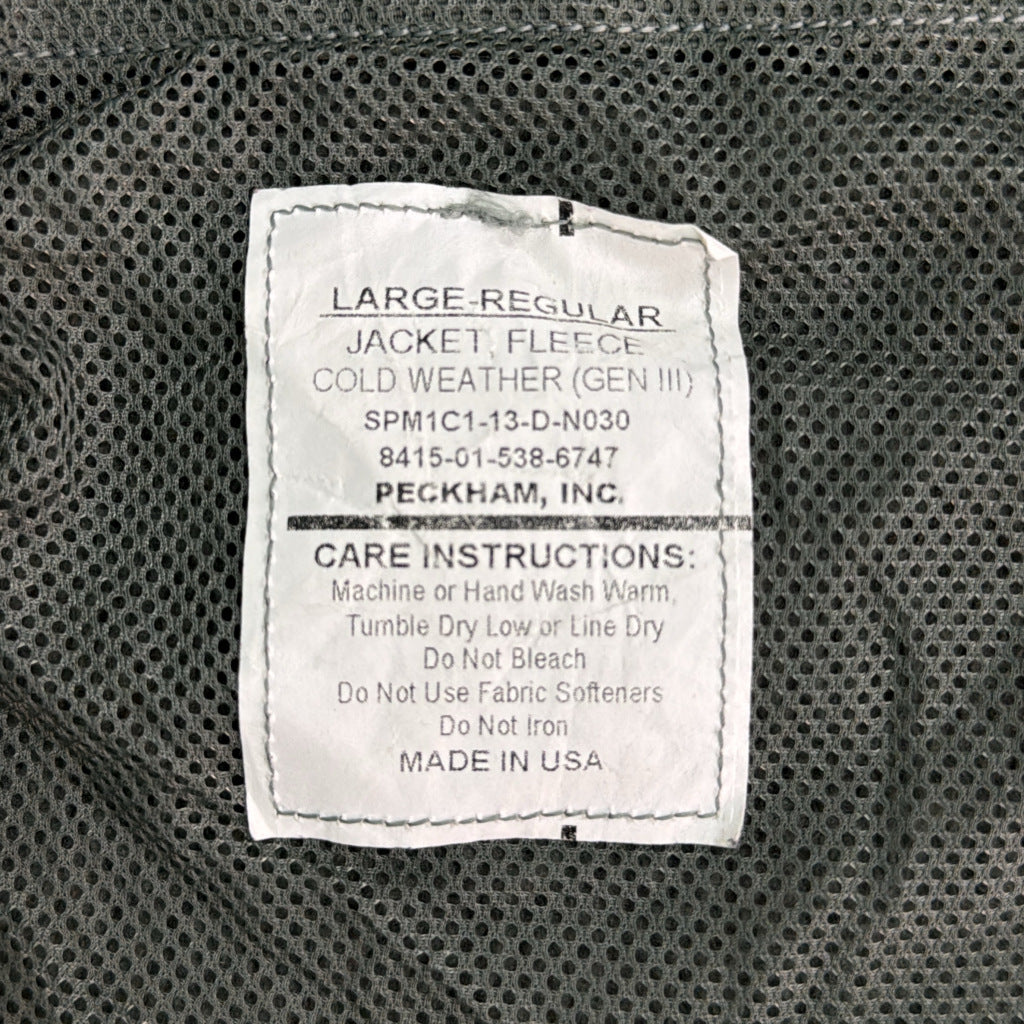 U.S.ARMY ECWCS GEN3 Level3 Fleece Jacket Military Jacket