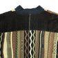 VENETO Leather paneling 3D Knit Sweater