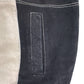 VENETO Leather paneling 3D Knit Sweater