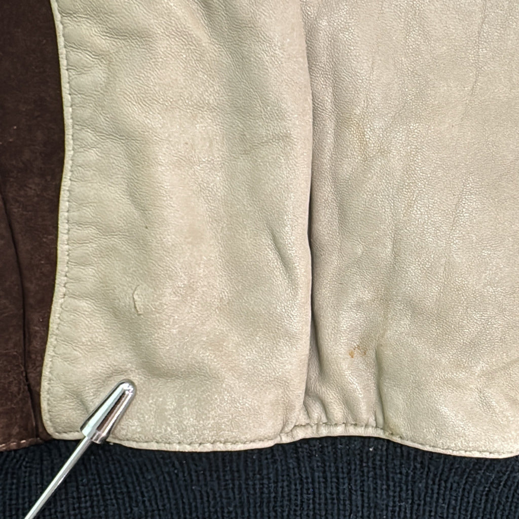 VENETO Leather paneling 3D Knit Sweater