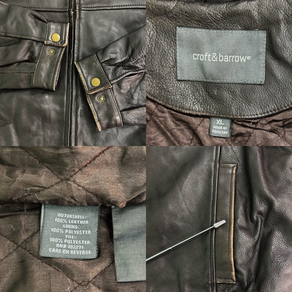 Croft & barrow Leather Jacket