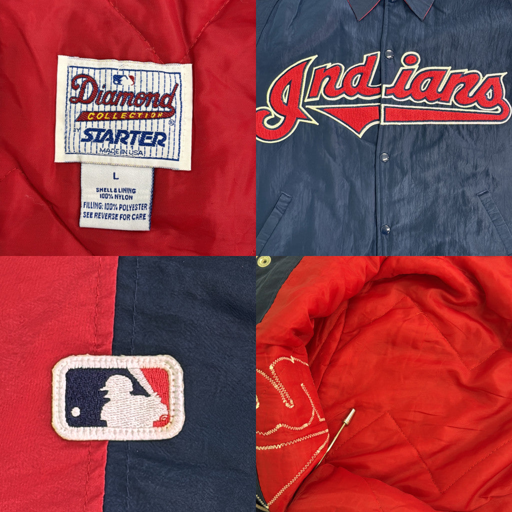 90s STARTER MLB Cleveland Indians Stadium Jacket