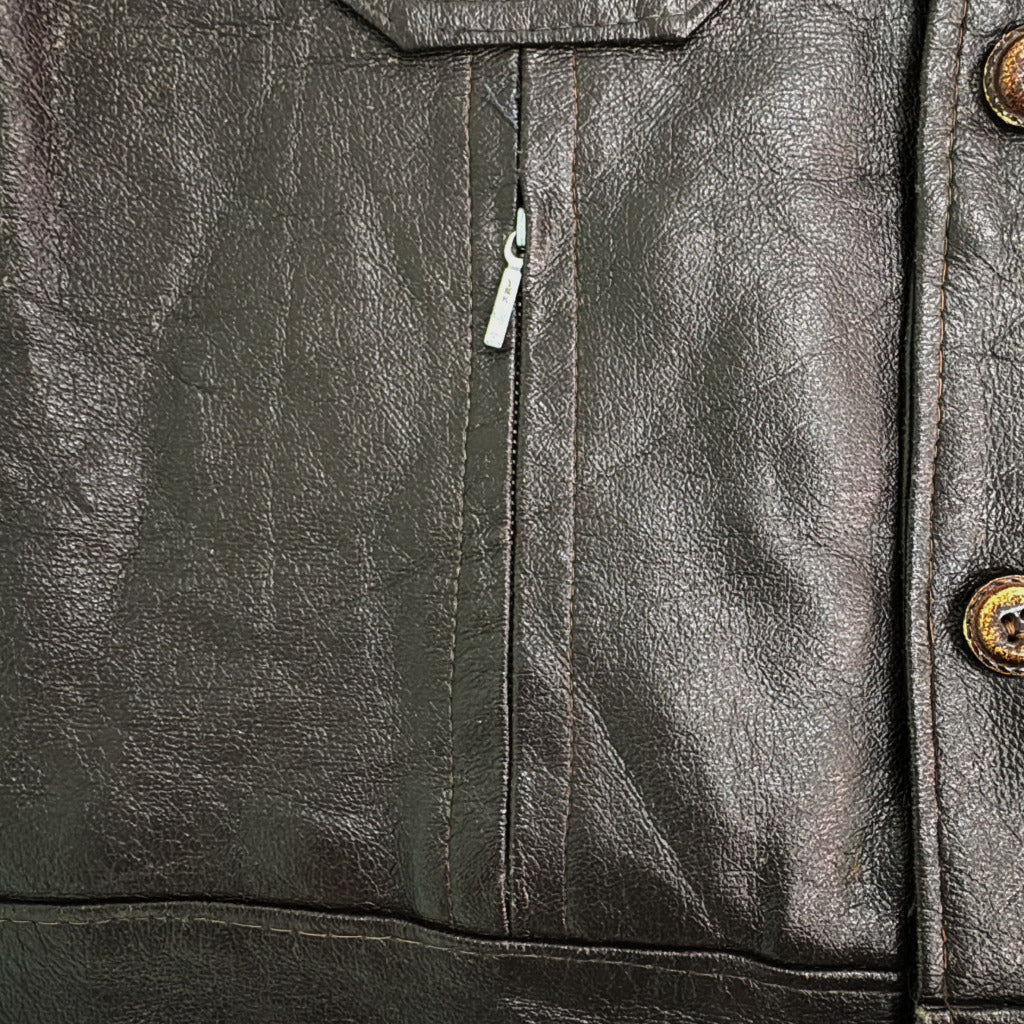 70s FRED MEXICO BIG SPORT Leather Jacket