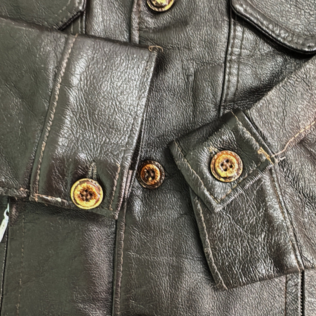 70s FRED MEXICO BIG SPORT Leather Jacket