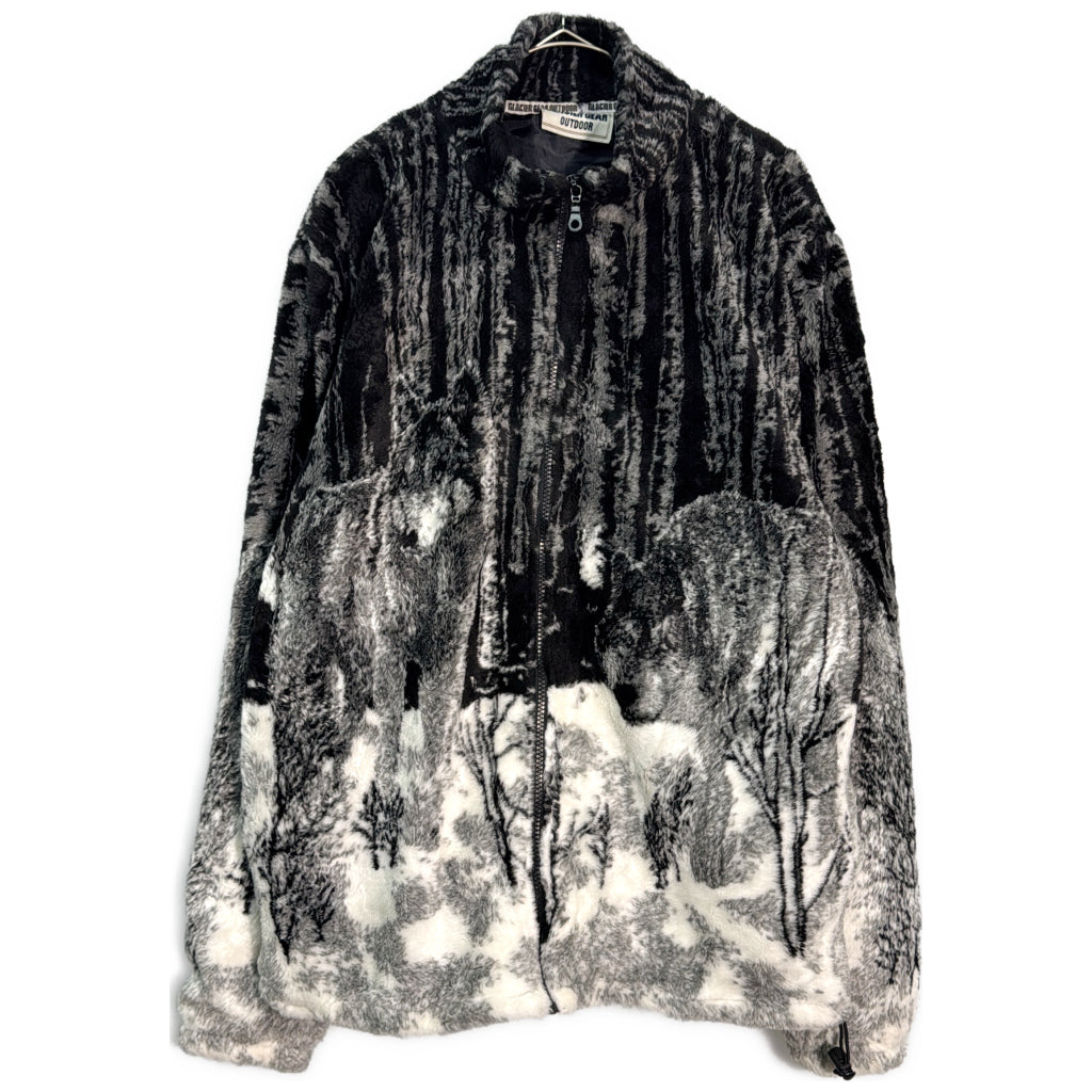 GLACIER GEAR OUTDOOR Animal print Fleece Jacket wolf