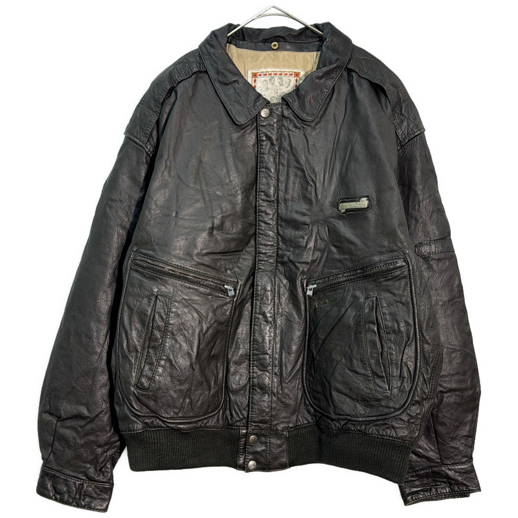 90s American Basics Leather Jacket