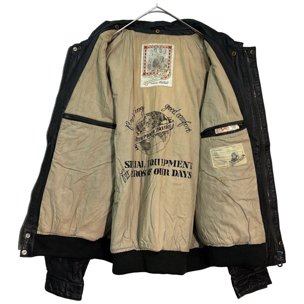 90s American Basics Leather Jacket