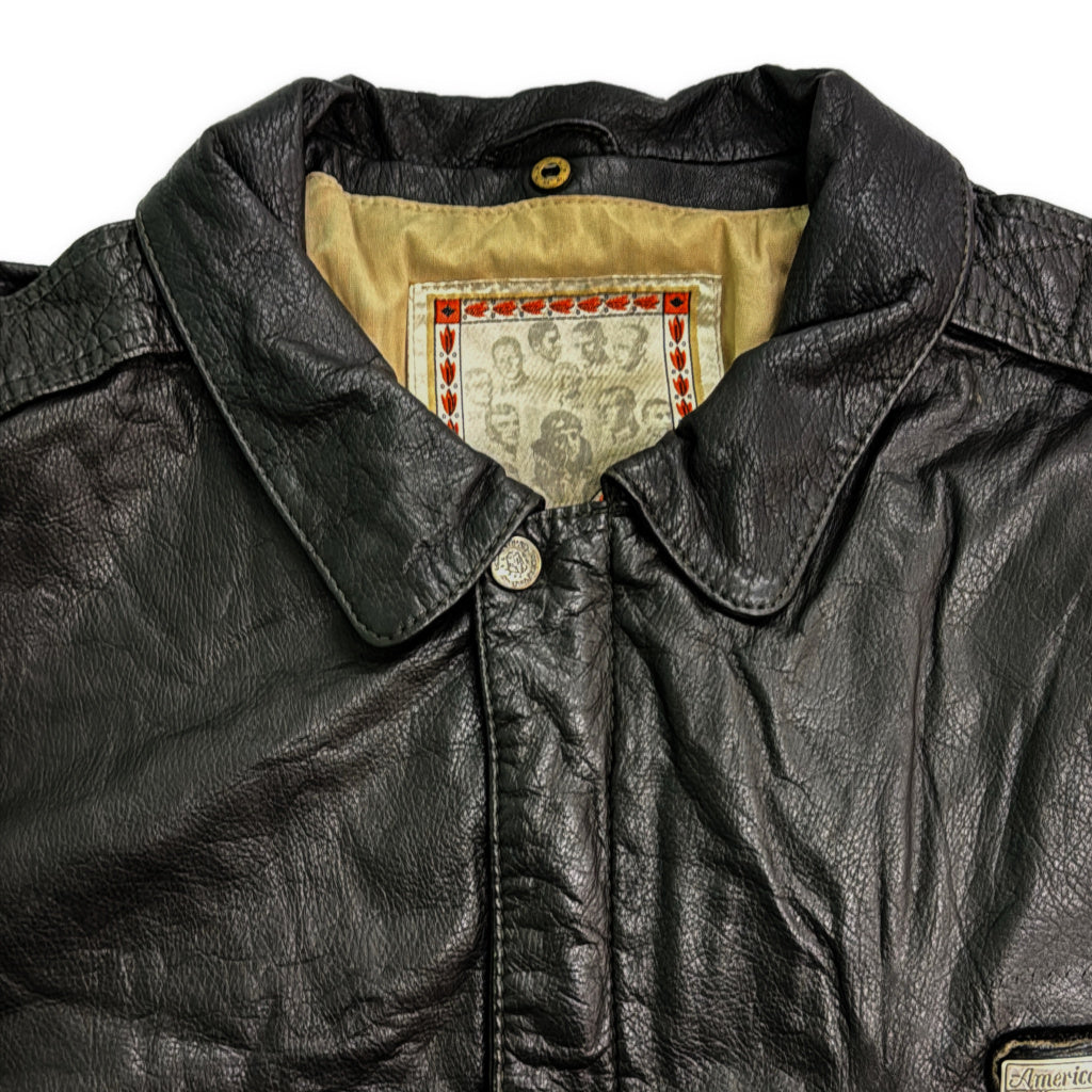 90s American Basics Leather Jacket