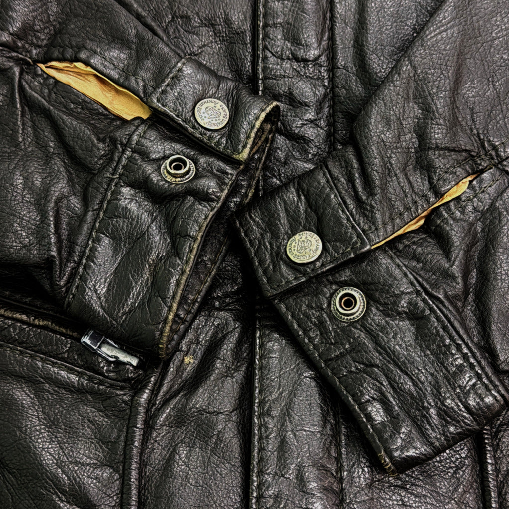 90s American Basics Leather Jacket