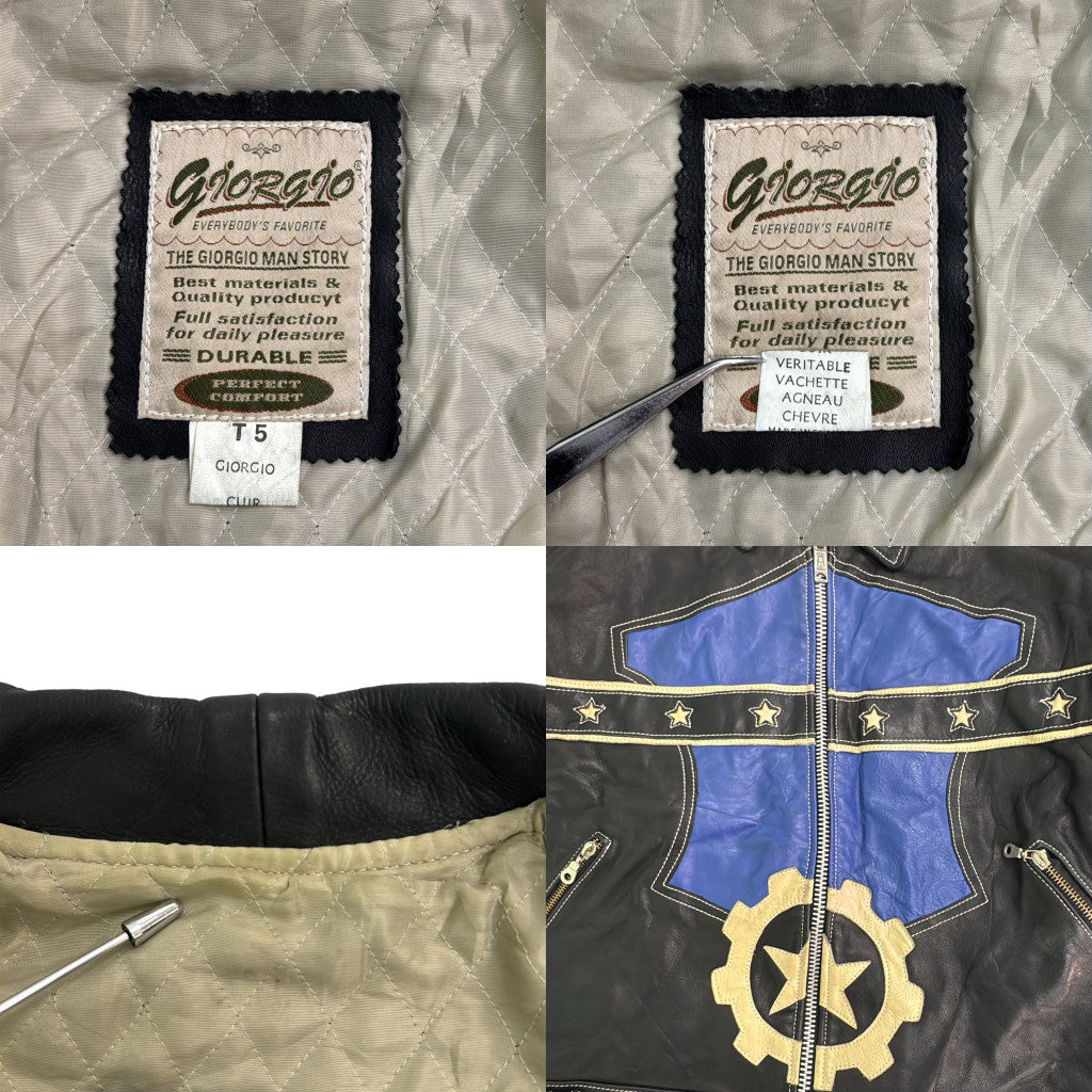 90s GIORGIO Leather Jacket