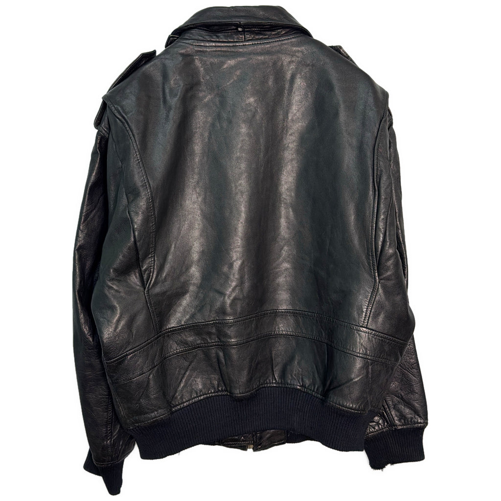 80s Abercrombie & Fitch A-2 Flight Jacket Leather Jacket