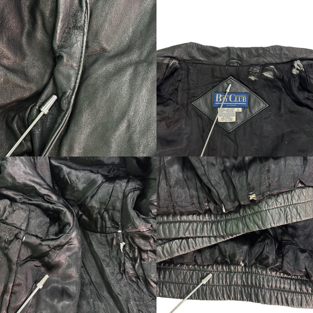 90s Bay Club Leather Jacket